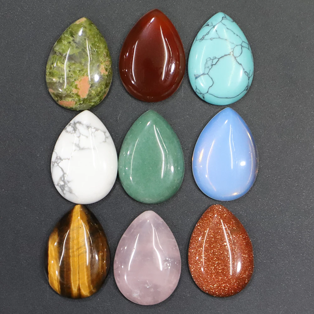 Sell Good Quality Natural Stone Water Droplets Teardrop Cabochon Beads Ring Face Ewelry Accessories Wholesale10Pcs Free Shipping
Sell Good Quality Natural Stone Water Droplets Teardrop Cabochon Beads Ring Face Ewelry Accessories Wholesale10Pcs Free Shipping