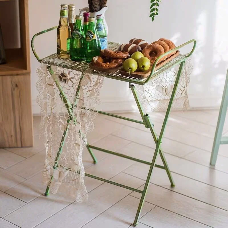 Iron Retro Green Outdoor Table And Chairs Foldable Side Table Multi-functional Flower Arrangement Console Side Table
Iron Retro Green Outdoor Table And Chairs Foldable Side Table Multi-functional Flower Arrangement Console Side Table