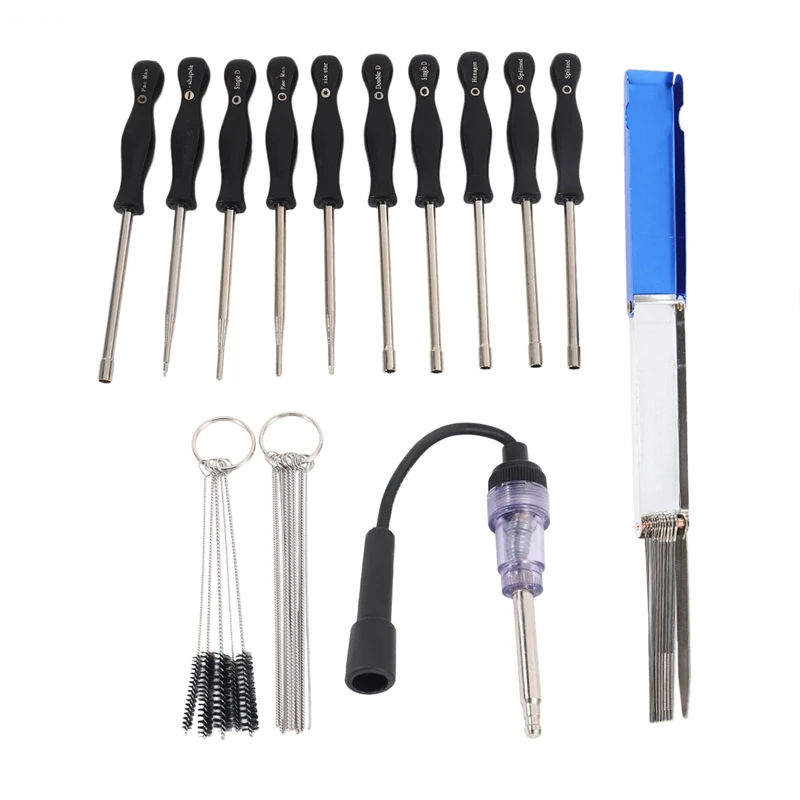 Carburetor Adjustment Tool Screwdriver Kit Cleaner Engine Ignition Tester for Common 2 Cycle Carburator Engine String /Trimmer/W 
Carburetor Adjustment Tool Screwdriver Kit Cleaner Engine Ignition Tester for Common 2 Cycle Carburator Engine String /Trimmer/W