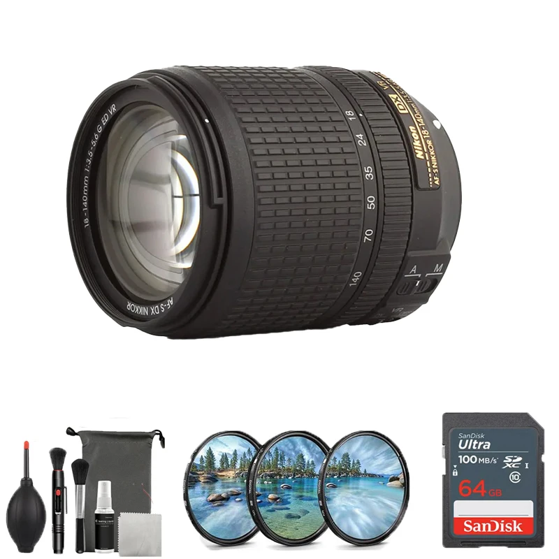 

Nikon AF-S DX NIKKOR 18-140mm f/3.5-5.6G ED Vibration Reduction Zoom Lens with Auto Focus for Nikon DSLR Cameras