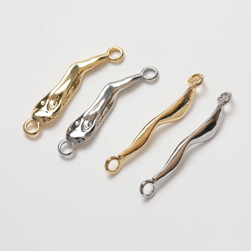 4PCS 14K Gold Plated 2 Holes Irregular Link Buckle Chain For Necklace Nracelet Making Jewelry Accessories Supplies
4PCS 14K Gold Plated 2 Holes Irregular Link Buckle Chain For Necklace Nracelet Making Jewelry Accessories Supplies
