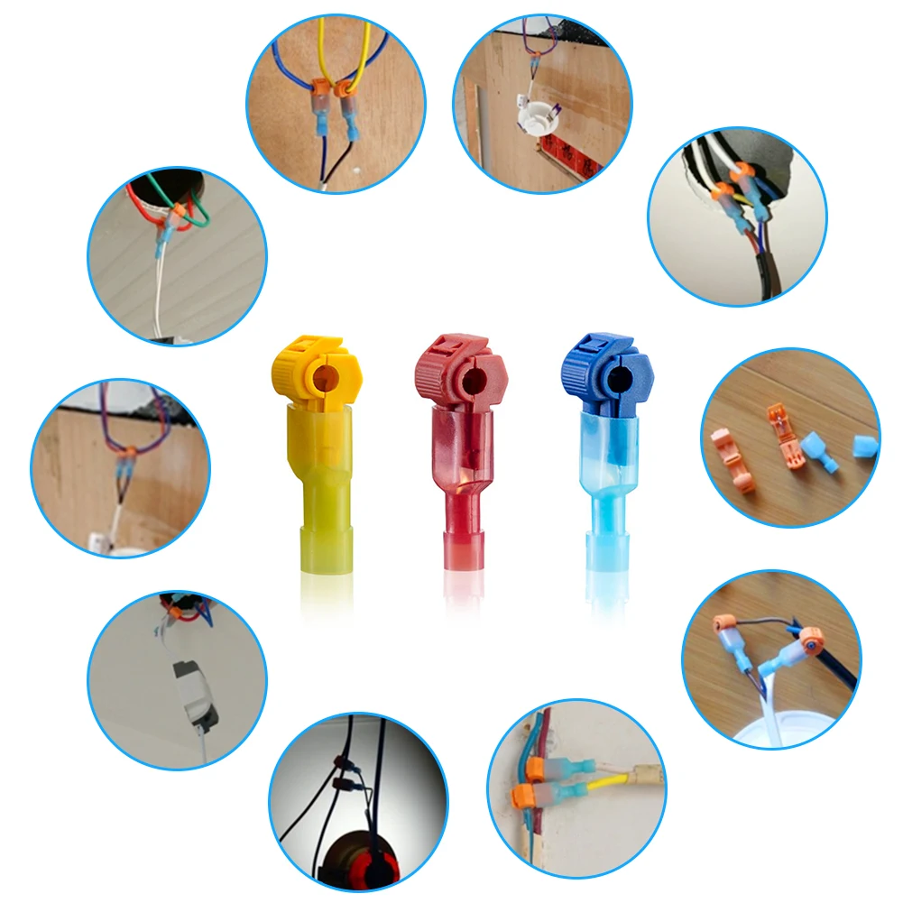 60/240Pcs T-Tap Connector Quick Electrical Cable Connector Snap Splice Lock Wire Terminal Waterproof Crimp Wire Terminal
60/240Pcs T-Tap Connector Quick Electrical Cable Connector Snap Splice Lock Wire Terminal Waterproof Crimp Wire Terminal