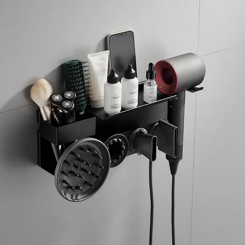 Suitable For Dyson Hair Dryer Free Punching Shelf Multifunctional Bathroom Wall-Mounted Storage Blower Rack
Suitable For Dyson Hair Dryer Free Punching Shelf Multifunctional Bathroom Wall-Mounted Storage Blower Rack