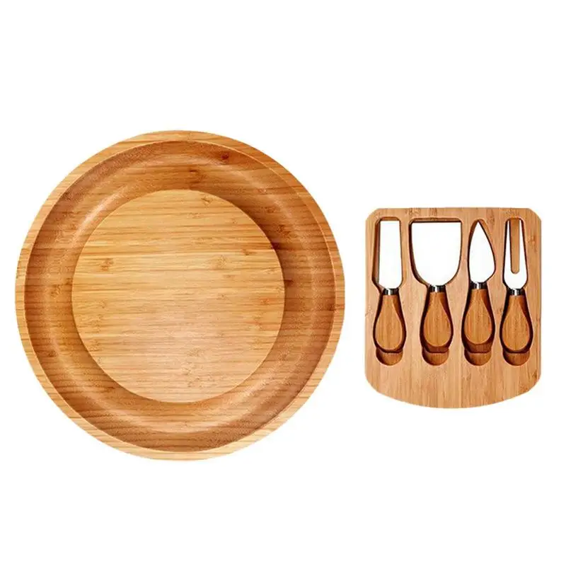 Round Cheese Board Set 13.5-inch Deli Plate Unique Christmas Gifts Housewarming Wedding Gift For Family Friends Wives Children
Round Cheese Board Set 13.5-inch Deli Plate Unique Christmas Gifts Housewarming Wedding Gift For Family Friends Wives Children