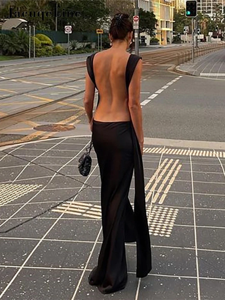 Jacuqeline Sexy Bandage Backless Satin Dress Maxi Women 2023 Summer Elegant Sleeveless Party Bodycon Dresses Club
Jacuqeline Sexy Bandage Backless Satin Dress Maxi Women 2023 Summer Elegant Sleeveless Party Bodycon Dresses Club
