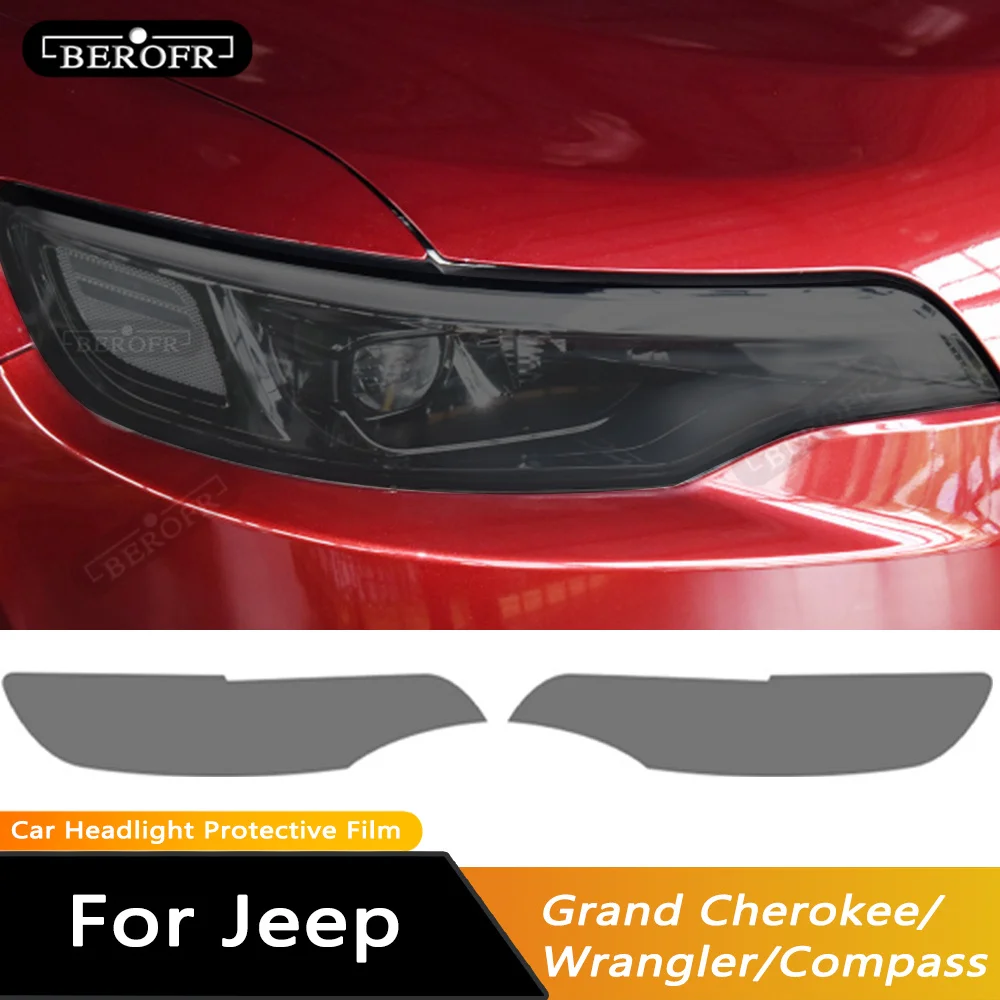 Car Headlight Protective Film Front Light Tint Smoked Black TPU Sticker For Jeep Grand Cherokee Wrangler Compass Accessories
Car Headlight Protective Film Front Light Tint Smoked Black TPU Sticker For Jeep Grand Cherokee Wrangler Compass Accessories