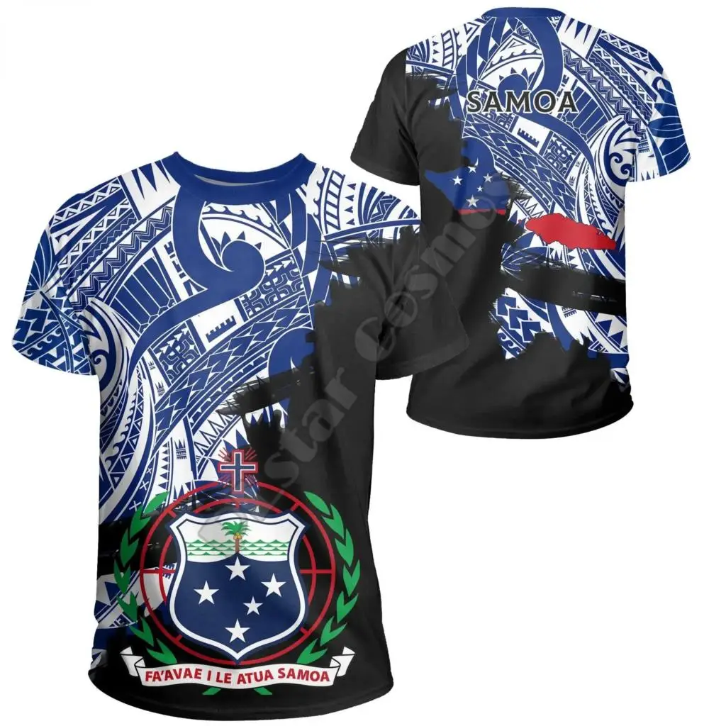 2023 New 3D Printing Vintage Polynesian Island Samoa Tattoo Tribal Flag Men Women Short Sleeve T Shirt Streetwear
2023 New 3D Printing Vintage Polynesian Island Samoa Tattoo Tribal Flag Men Women Short Sleeve T Shirt Streetwear