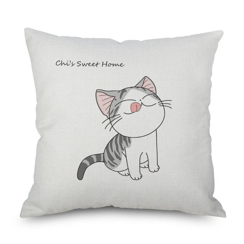 Cute Cartoon Cat Cushion Cover Creative Black White Naughty Pet Pillow Case Home Textiles Decorative Throw Pillow Slip For Sofa
Cute Cartoon Cat Cushion Cover Creative Black White Naughty Pet Pillow Case Home Textiles Decorative Throw Pillow Slip For Sofa