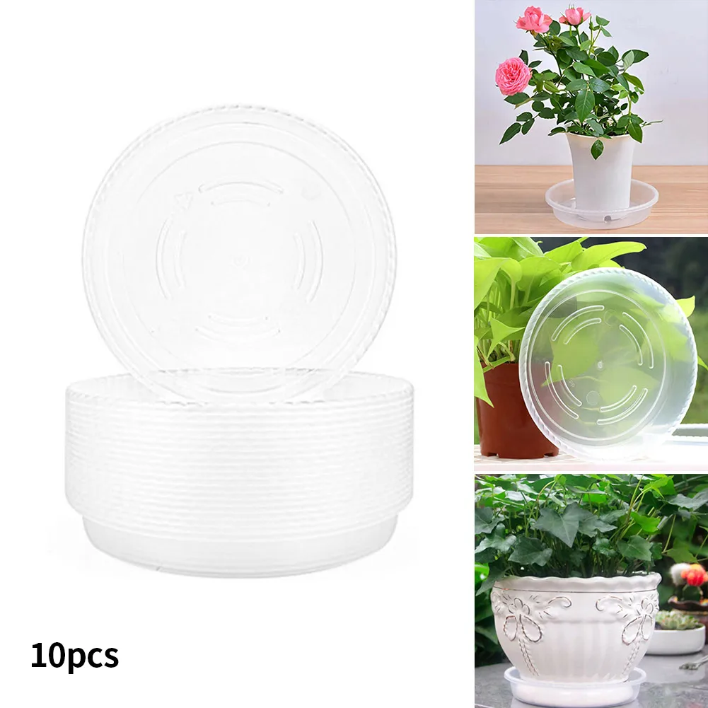 10pcs 13/15CM Transparent Flower Pot Trays Plant Saucer Drip Tray Plastic Round Plant Flower Pot Base For Indoor Outdoor Garden
10pcs 13/15CM Transparent Flower Pot Trays Plant Saucer Drip Tray Plastic Round Plant Flower Pot Base For Indoor Outdoor Garden