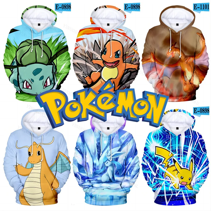 Charmander Bulbasaur Squirtle Anime Pokemon Cosplay Gengar Sweatshirt 3D Printed Boys Hoodies Pullovers Tops Men Clothing
Charmander Bulbasaur Squirtle Anime Pokemon Cosplay Gengar Sweatshirt 3D Printed Boys Hoodies Pullovers Tops Men Clothing
