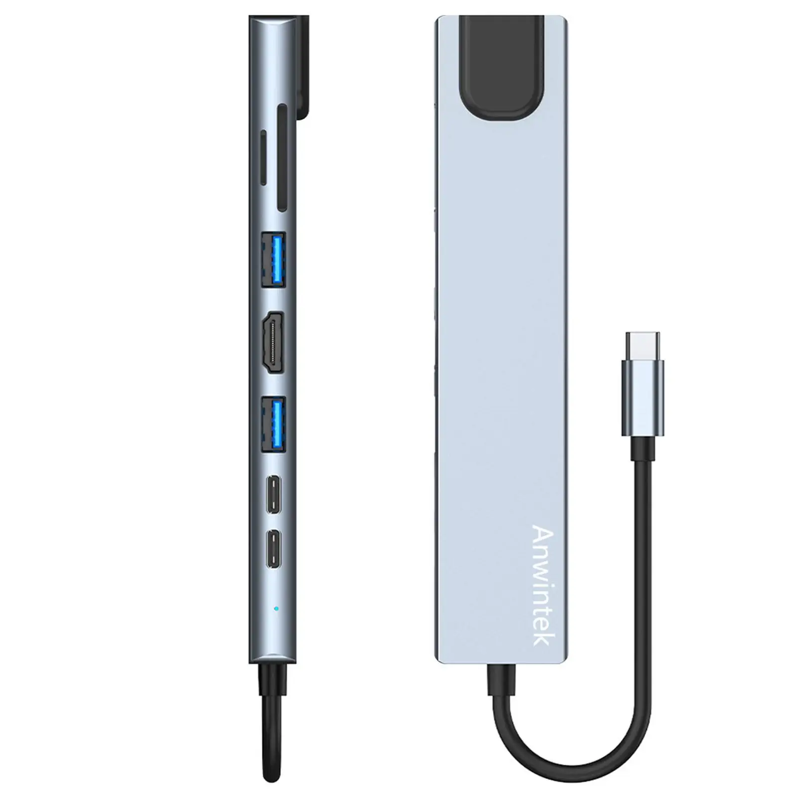 8 in 1 USB C Docking Station Portable SD/TF Reader Type C Hub for Type C Devices Laptop
8 in 1 USB C Docking Station Portable SD/TF Reader Type C Hub for Type C Devices Laptop