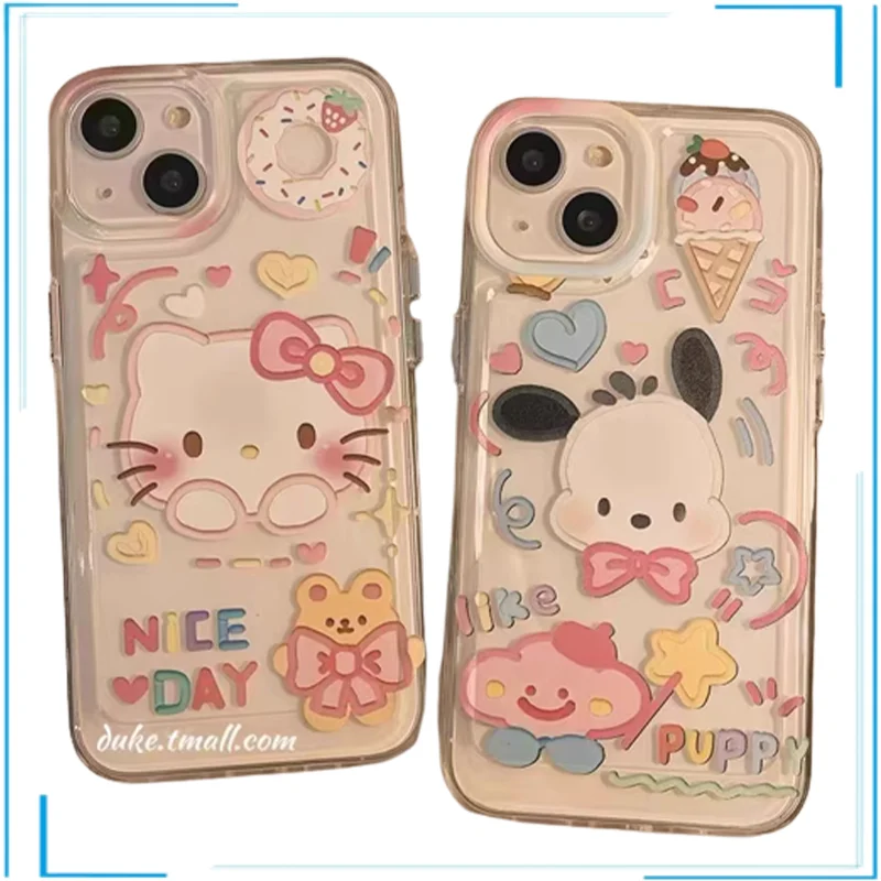 Hello Kitty Pochacco Mobile Phone Shell Anime Figures Different Style Models Cute Cartoon Animation Series Phone Case in Stock
Hello Kitty Pochacco Mobile Phone Shell Anime Figures Different Style Models Cute Cartoon Animation Series Phone Case in Stock