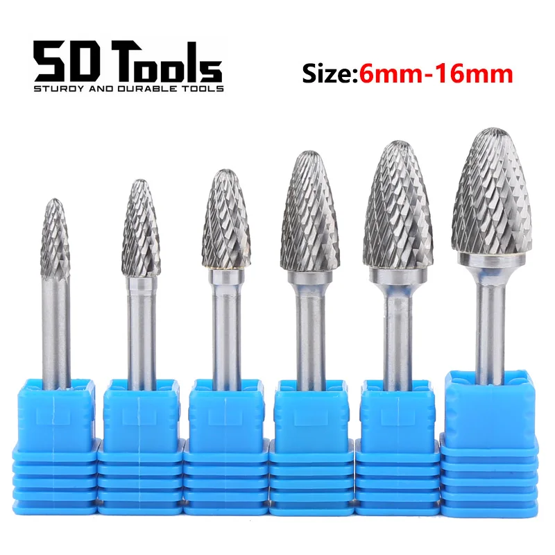 6PC FX-Type Tungsten Carbide Rotary File Tool Hard Alloy Head Milling Rotary Cutter Burr Bit Polishing Grinding Abrasive Tools
6PC FX-Type Tungsten Carbide Rotary File Tool Hard Alloy Head Milling Rotary Cutter Burr Bit Polishing Grinding Abrasive Tools