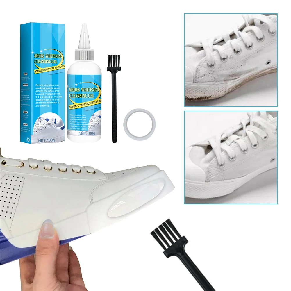 100g White Shoes Stain Polish Cleaner Gel Sneaker Whiten Cleaning Dirt Remover Set With Brush Tape Cleaning Washing Tool
100g White Shoes Stain Polish Cleaner Gel Sneaker Whiten Cleaning Dirt Remover Set With Brush Tape Cleaning Washing Tool