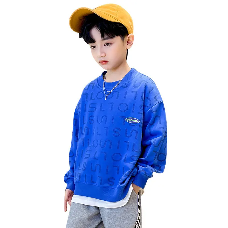 Boys Spring Autumn Sweatshirts Kids Long Sleeve T-Shirt New Children Teen Boy Letter Print Cotton Tops Pullover Clothes 5-14Year
Boys Spring Autumn Sweatshirts Kids Long Sleeve T-Shirt New Children Teen Boy Letter Print Cotton Tops Pullover Clothes 5-14Year