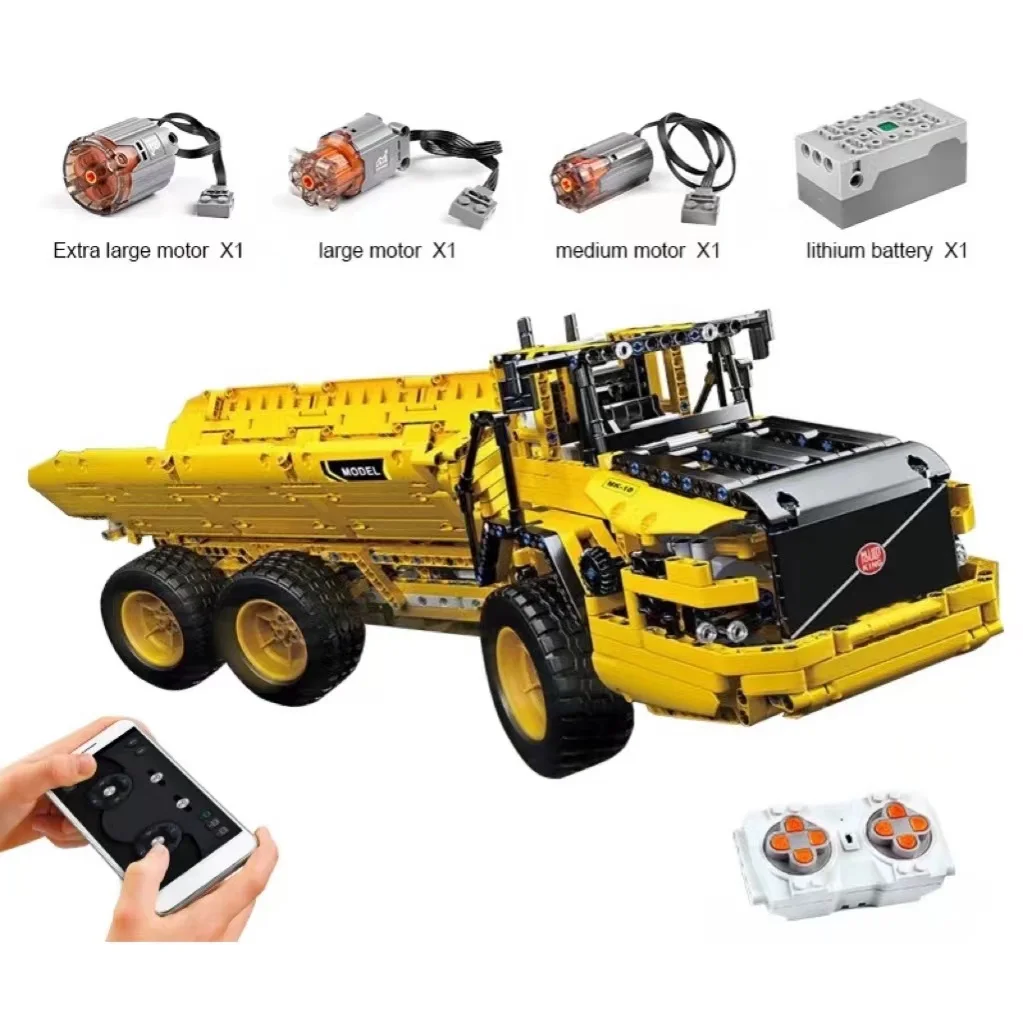High-Tech Cars Toys APP RC Motorized Dump Truck Set Building Blocks Bricks Kids Educational Toys Birthday Gifts
High-Tech Cars Toys APP RC Motorized Dump Truck Set Building Blocks Bricks Kids Educational Toys Birthday Gifts