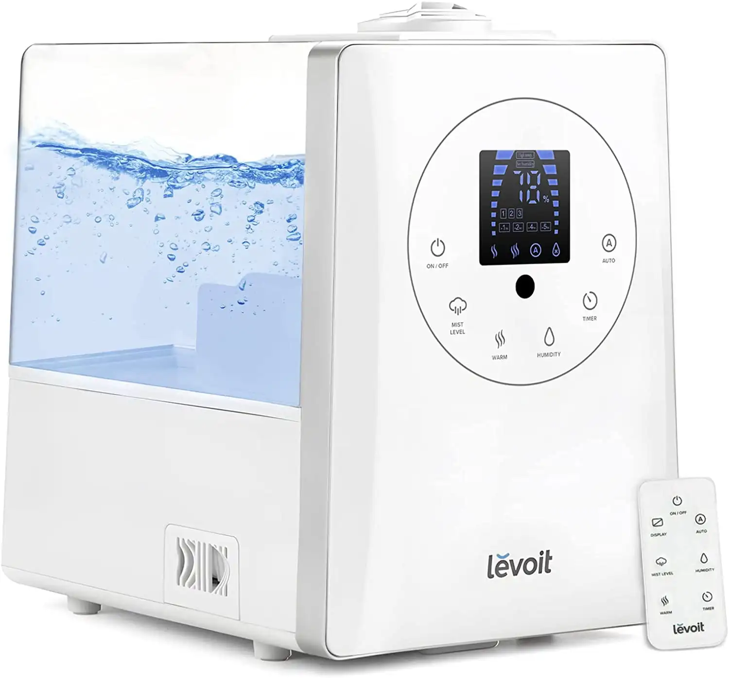 Warm and Cool Humidifier for Large Room, Bedroom, Ultrasonic Vaporizer for Baby, Plants, Auto Shut-off, Humidity Sensor and Ess
Warm and Cool Humidifier for Large Room, Bedroom, Ultrasonic Vaporizer for Baby, Plants, Auto Shut-off, Humidity Sensor and Ess