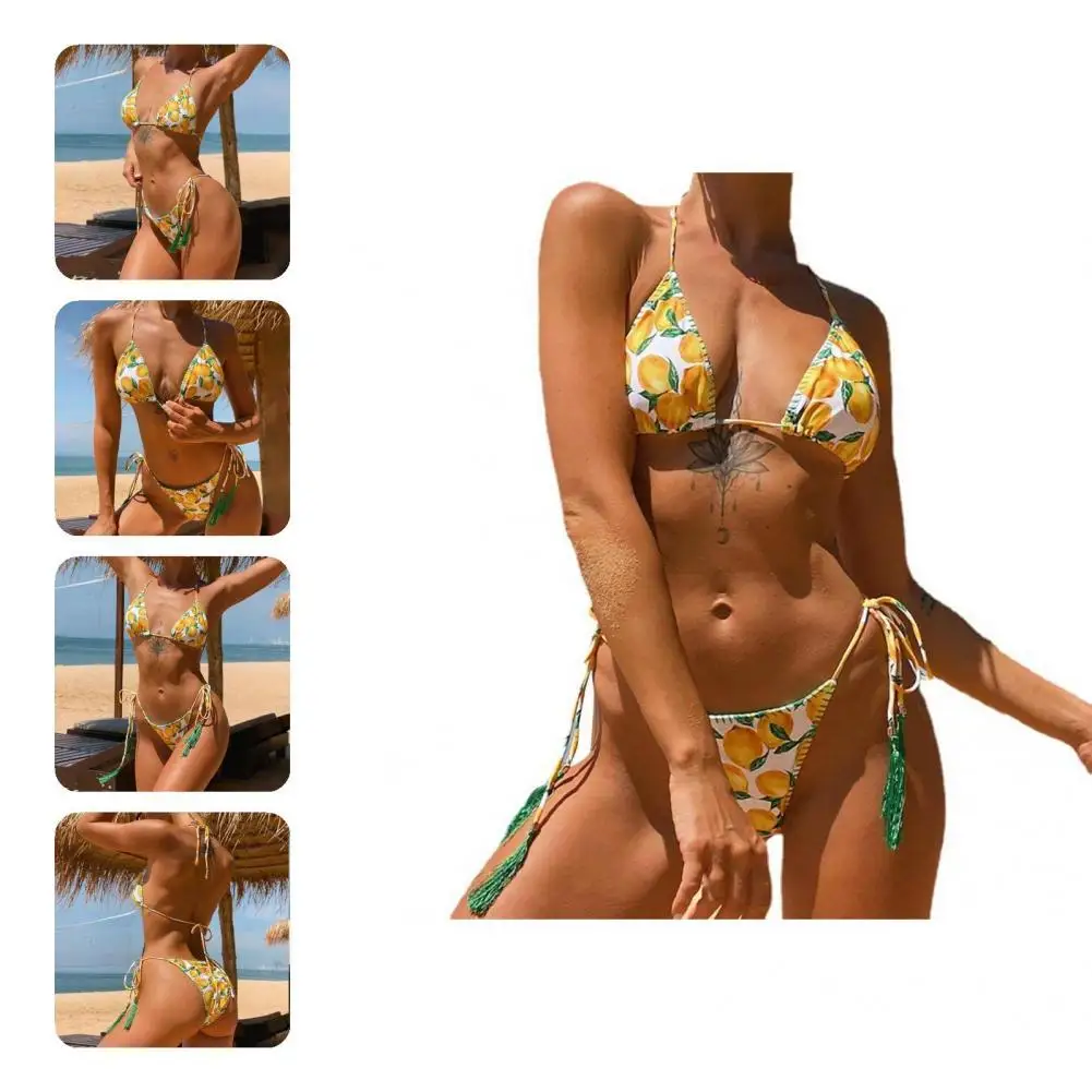 Slim Two Pieces Sexy Women Summer Triangle Micro Bikini Set for Swimming Pool
Slim Two Pieces Sexy Women Summer Triangle Micro Bikini Set for Swimming Pool