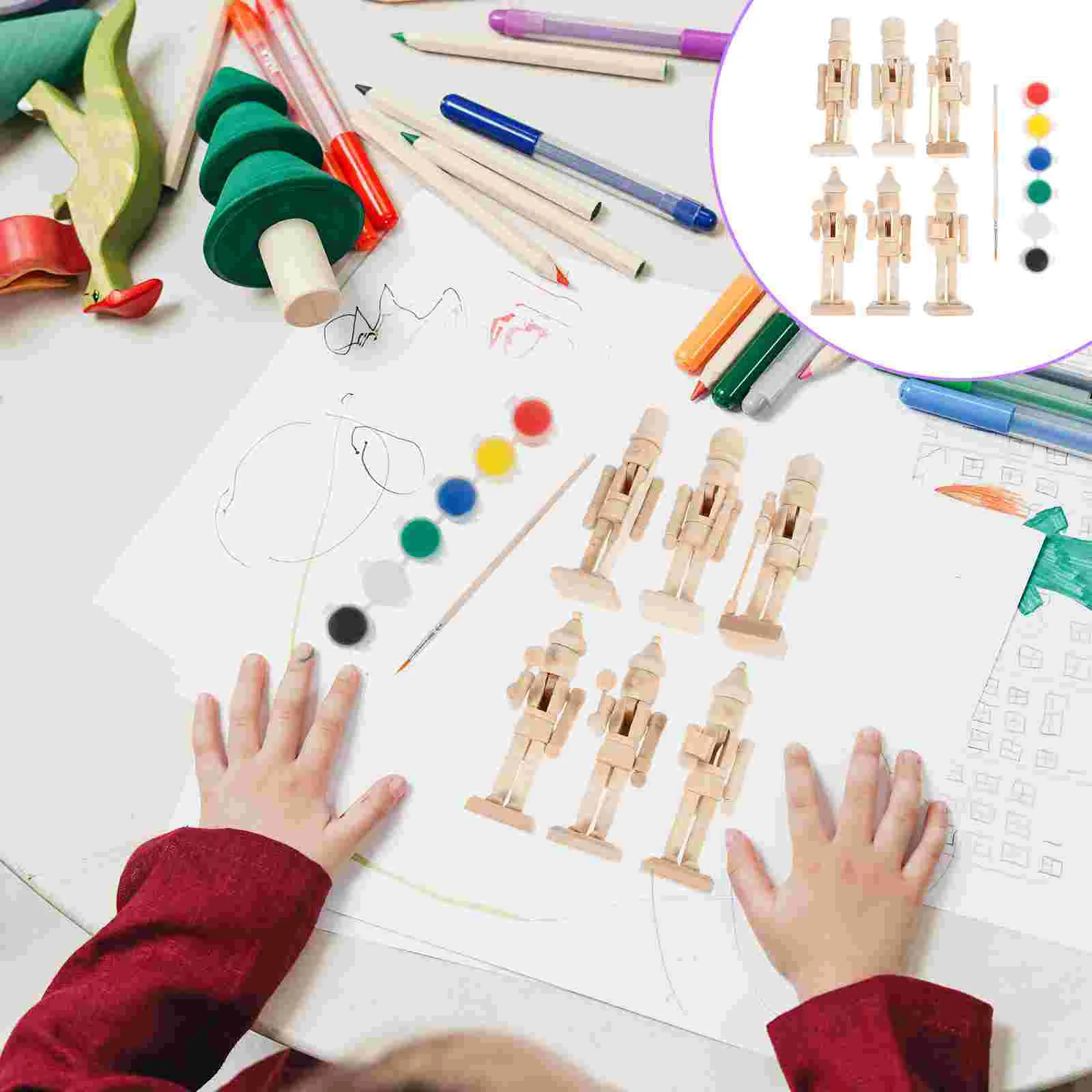 Nutcracker Wooden Christmas Ornaments Soldier Puppet Figures Set Nutcrackers Decorations Diymini Wood Unfinished Unpainted
Nutcracker Wooden Christmas Ornaments Soldier Puppet Figures Set Nutcrackers Decorations Diymini Wood Unfinished Unpainted
