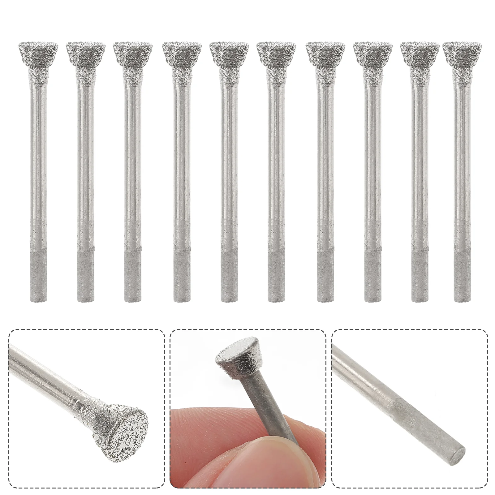 10 Pcs Bits Diamond Polishing Heads Carving Tools Carving Grinding Heads For Jadeite Crafts Agate Jade
10 Pcs Bits Diamond Polishing Heads Carving Tools Carving Grinding Heads For Jadeite Crafts Agate Jade