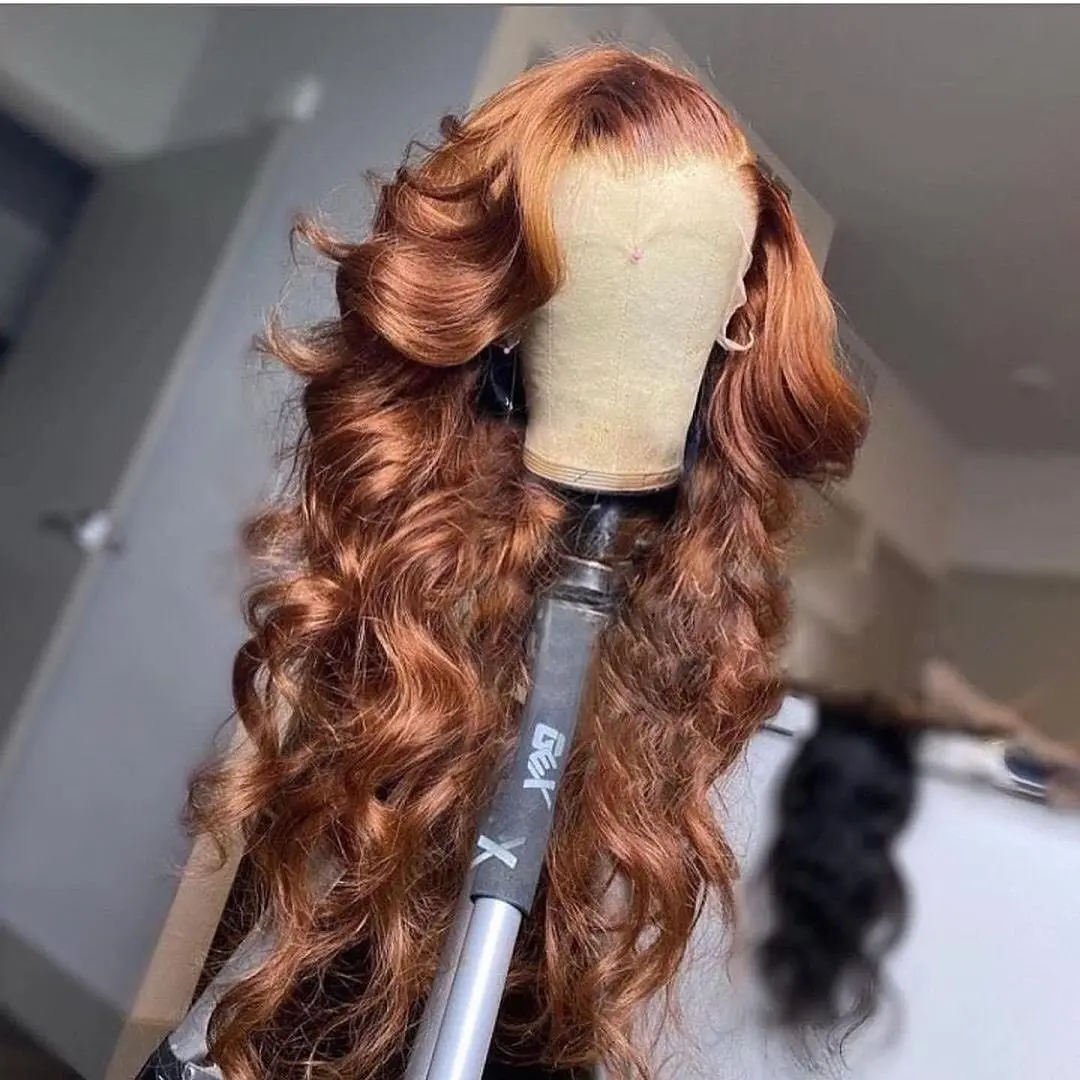 #30 Ginger Brown Body Wave Wigs Brazilian Human Hair Wigs Pre Plucked 13x4 Lace Frontal Wigs Transparent Lace 4x4 Closure Wigs
#30 Ginger Brown Body Wave Wigs Brazilian Human Hair Wigs Pre Plucked 13x4 Lace Frontal Wigs Transparent Lace 4x4 Closure Wigs