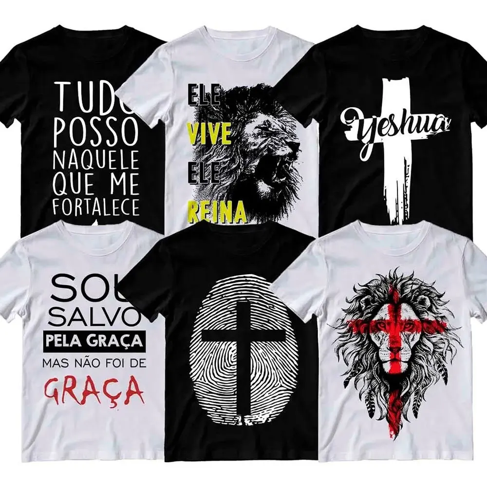 2023 Religious T-shirt Jesus Shirt Evangelical Fashion Faith God Jesus 100% Cotton Round Neck Comfortable Brazil Selected Shirts
2023 Religious T-shirt Jesus Shirt Evangelical Fashion Faith God Jesus 100% Cotton Round Neck Comfortable Brazil Selected Shirts