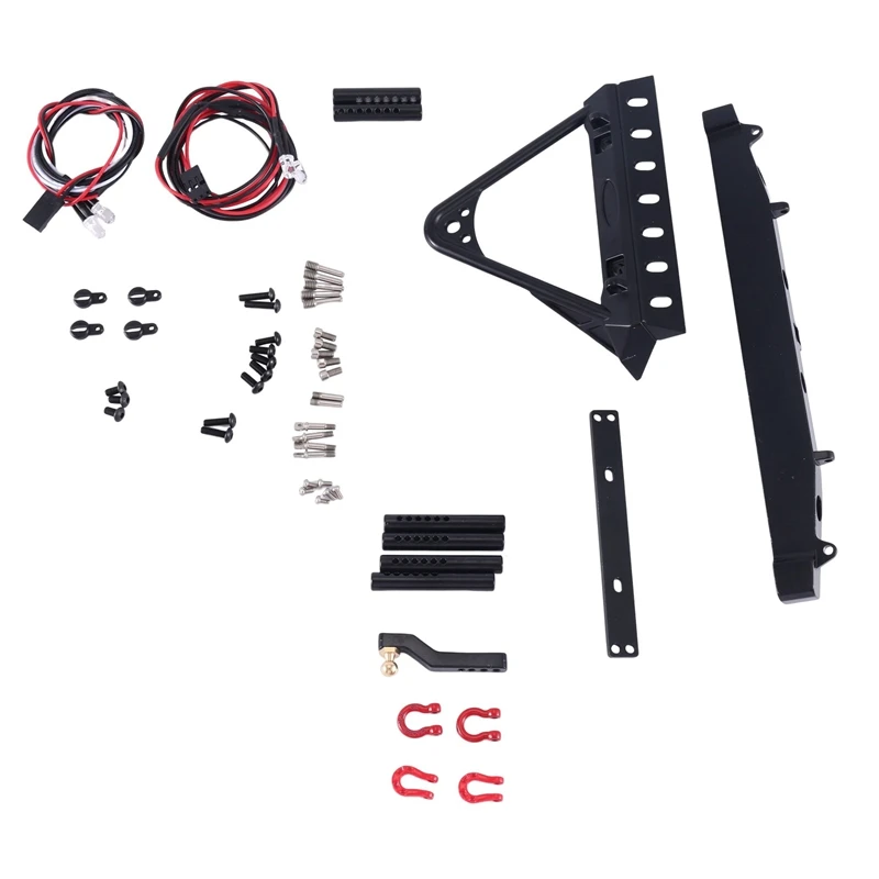 Metal Front And Rear Bumper With Lights For Axial SCX10 90046 SCX10 III AXI03007 Traxxas TRX4 1/10 RC Crawler Car
Metal Front And Rear Bumper With Lights For Axial SCX10 90046 SCX10 III AXI03007 Traxxas TRX4 1/10 RC Crawler Car
