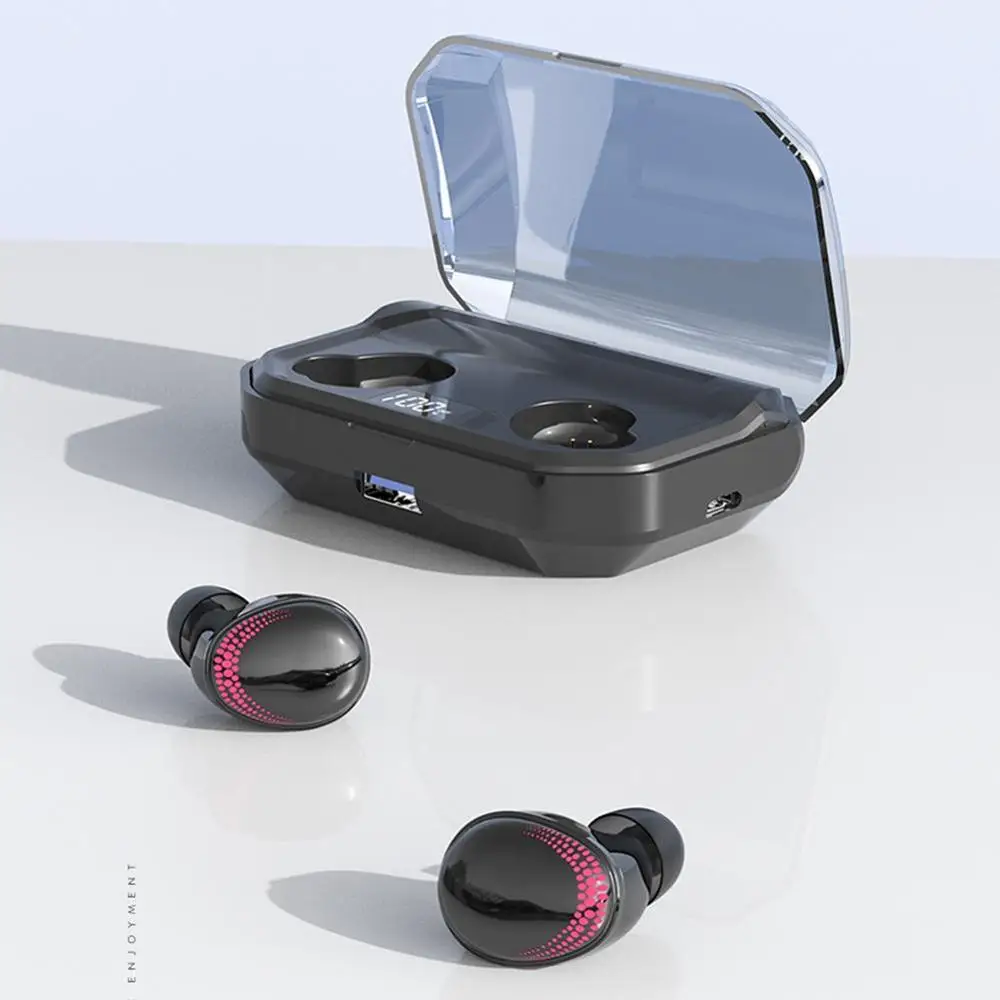 

TWS Bluetooth V5.0 HIFI Wireless Earphones earphones 8D Stereo Sport Earbuds Headset With Charging Box Mic