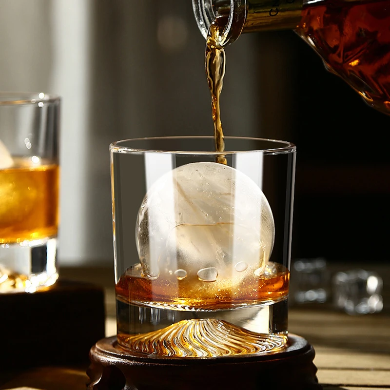 

Clear 260ML lead-free crystal whiskey glass cup barware old fashioned wine glass mug for Liquor Scotch Bourbon