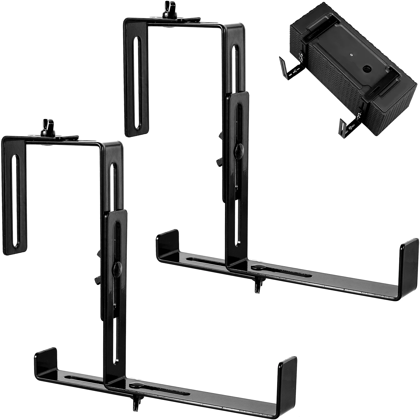 2Pcs Planter Box Bracket Adjustable Flower Box Holder Carbon Steel Window Planters Boxes Shelf Heavy Duty Planter Box Holder
2Pcs Planter Box Bracket Adjustable Flower Box Holder Carbon Steel Window Planters Boxes Shelf Heavy Duty Planter Box Holder