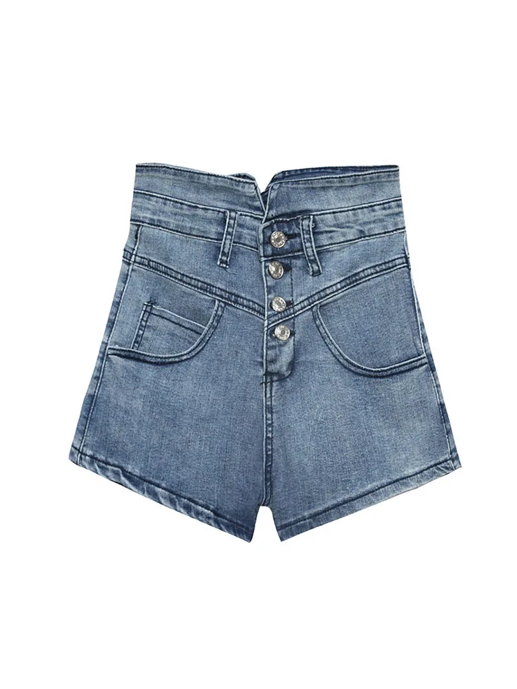 Women Denim Shorts Fashion Korean High Waist Short Pants Y2K Harajuku Vintage Elastic Package Hip A-line Short Jeans 2022 Summer
Women Denim Shorts Fashion Korean High Waist Short Pants Y2K Harajuku Vintage Elastic Package Hip A-line Short Jeans 2022 Summer