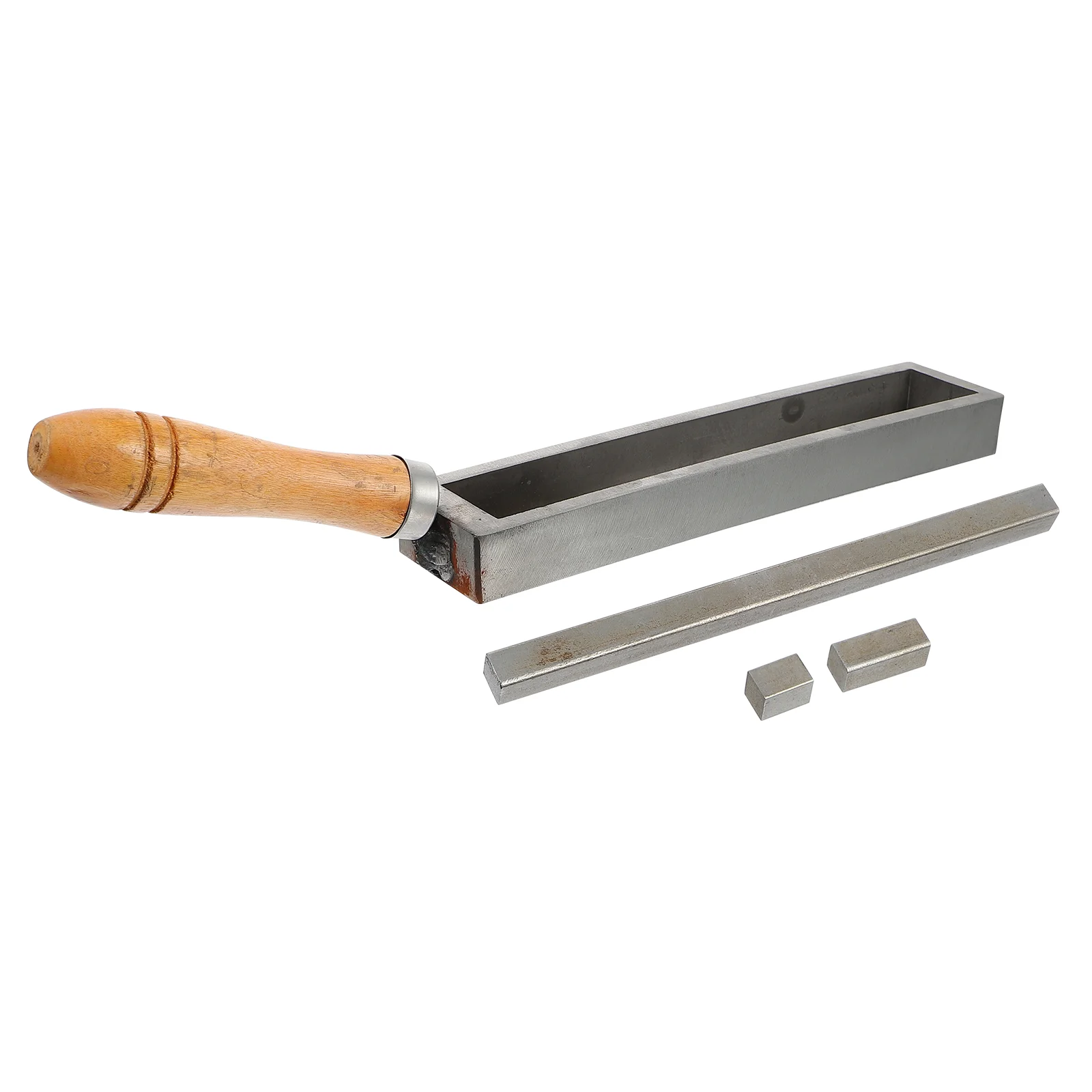 Wooden Handle Iron Tank Oil Silver Refining Mould Gold Melting Slot Mold Copper Casting Molds
Wooden Handle Iron Tank Oil Silver Refining Mould Gold Melting Slot Mold Copper Casting Molds