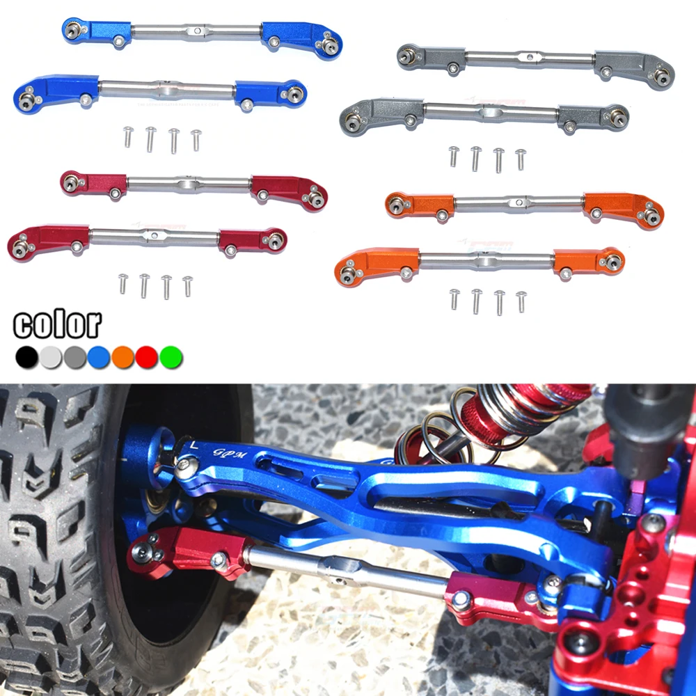 GPM ARRMA 1/7 FIRETEAM 1/8 KRATON OUTCAS NOTORIOUS TALION 6S Metal Front steering Tie rod Push rod AR340071 + AR330230
GPM ARRMA 1/7 FIRETEAM 1/8 KRATON OUTCAS NOTORIOUS TALION 6S Metal Front steering Tie rod Push rod AR340071 + AR330230
