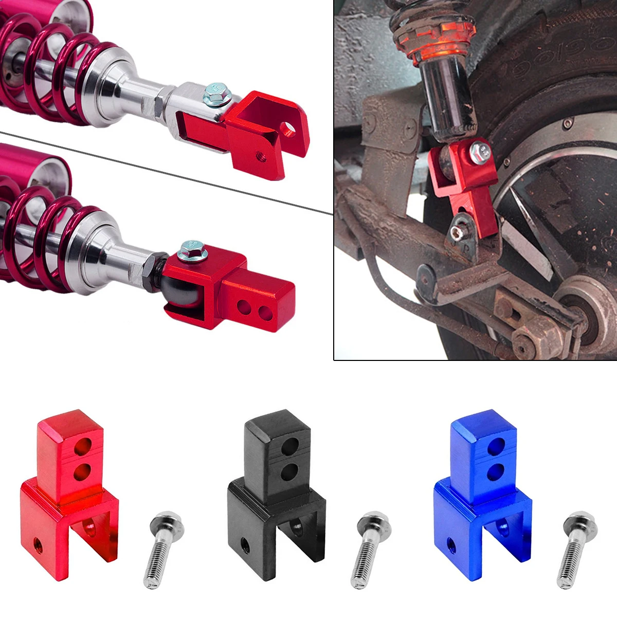 Motorcycle Rear Shock Heightening Adapter Parts Hook Falling Protection for ATV Dirt Bike Scooter Moped Buggy Go Kart Extending
Motorcycle Rear Shock Heightening Adapter Parts Hook Falling Protection for ATV Dirt Bike Scooter Moped Buggy Go Kart Extending