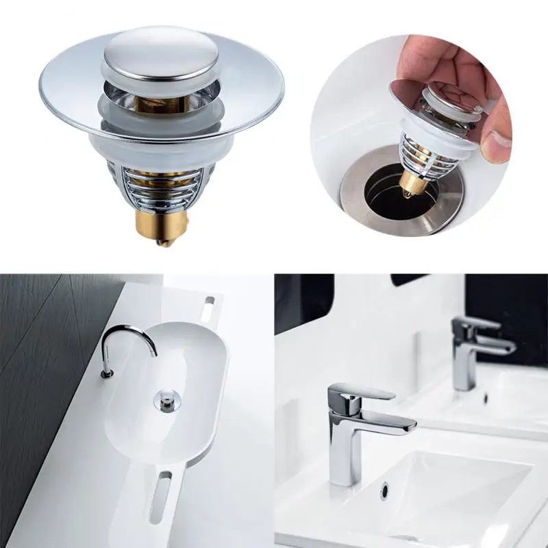 

Removable Leaking Water Stopper Strong Bouncing Core Durable Thickened Push-type Drain Core Sewer Accessories Fast Drainage