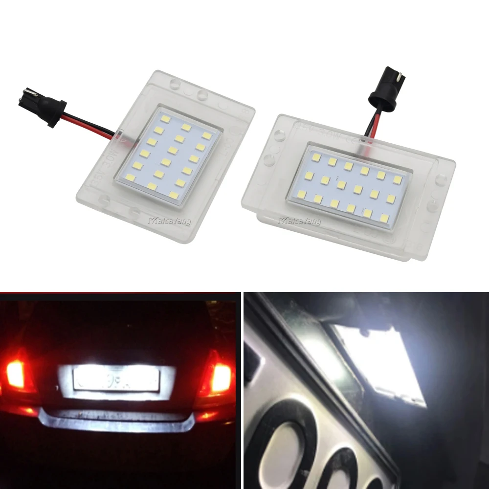 

2Pcs Error Free White LED License Plate Light Number Plate Lamp For Volvo V70 MK1 XC 1997-2000 Volvo 855 850 1991-1996