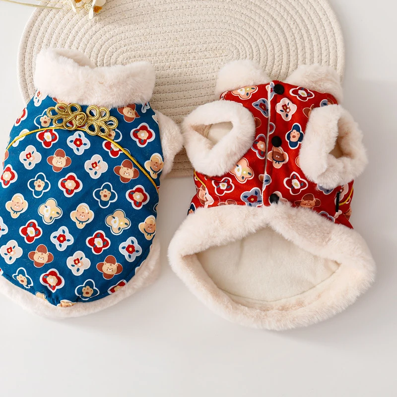 Китайская Новогодняя одежда для собак, костюм Тан, костюм чонсам, зимняя куртка для питомца, одежда для щенков, костюм шнауцера Йорка, померанского пуделя
Китайская Новогодняя одежда для собак, костюм Тан, костюм чонсам, зимняя куртка для питомца, одежда для щенков, костюм шнауцера Йорка, померанского пуделя
