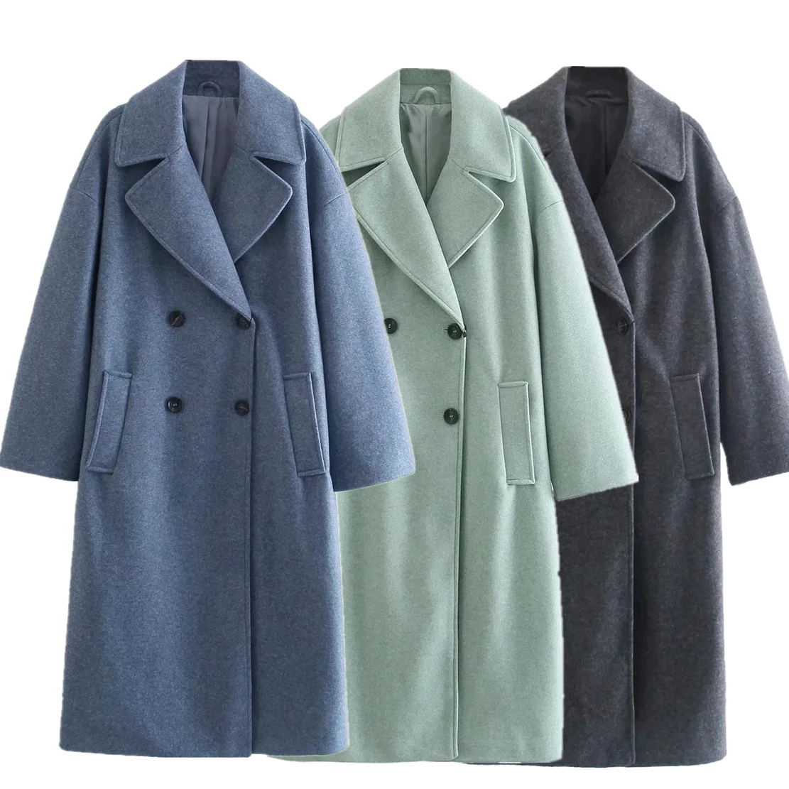 Jenny&Dave England Style Vintage Double Breasted Woolen Overcoat Loose Fashion Long Coat Women
Jenny&Dave England Style Vintage Double Breasted Woolen Overcoat Loose Fashion Long Coat Women