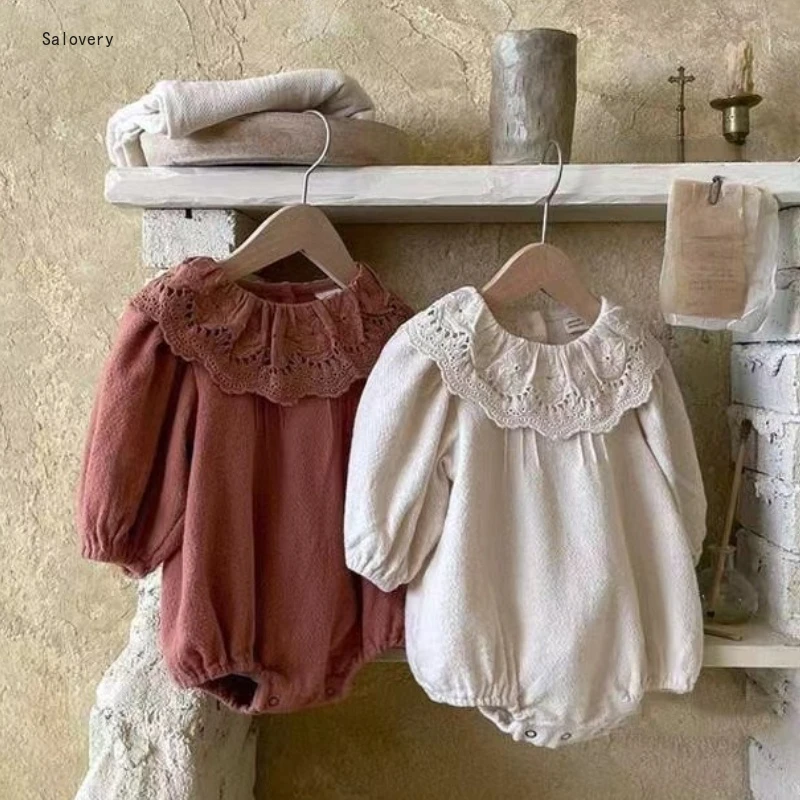 New Spring Newborn Baby Clothes Kids Baby Girls One-piece Foreign Style Lace Lotus Leaf Lapel Bag Fart Ha Clothes Crawling Suit
New Spring Newborn Baby Clothes Kids Baby Girls One-piece Foreign Style Lace Lotus Leaf Lapel Bag Fart Ha Clothes Crawling Suit