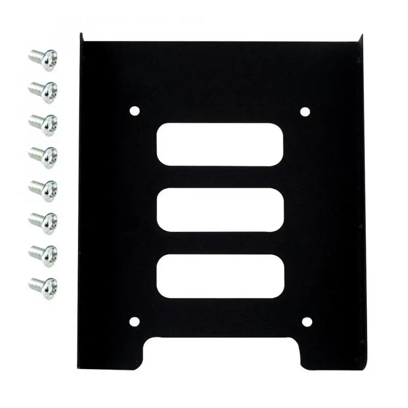 

Useful 2.5 Inch SSD HDD To 3.5 Inch Metal Mounting Adapter Bracket Dock Screw Hard Drive Holder For PC Hard Drive Enclosure