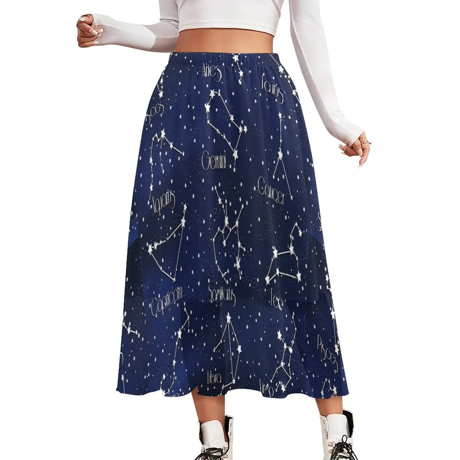 Zodiac Astrology Skirt Women Star Print Kawaii Boho Skirts Design Elastic Waist Korean Fashion A-line Skirt Big Size 2XL 3XL
Zodiac Astrology Skirt Women Star Print Kawaii Boho Skirts Design Elastic Waist Korean Fashion A-line Skirt Big Size 2XL 3XL