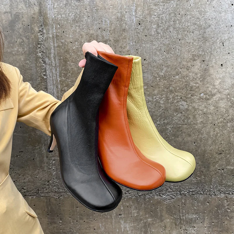 Winter Elastic Boots Solid Ankle Woman Shoes Spike Heels Shoes Women Zipper Square Head Shoes Fashion Concise Lady Boots Outside
Winter Elastic Boots Solid Ankle Woman Shoes Spike Heels Shoes Women Zipper Square Head Shoes Fashion Concise Lady Boots Outside