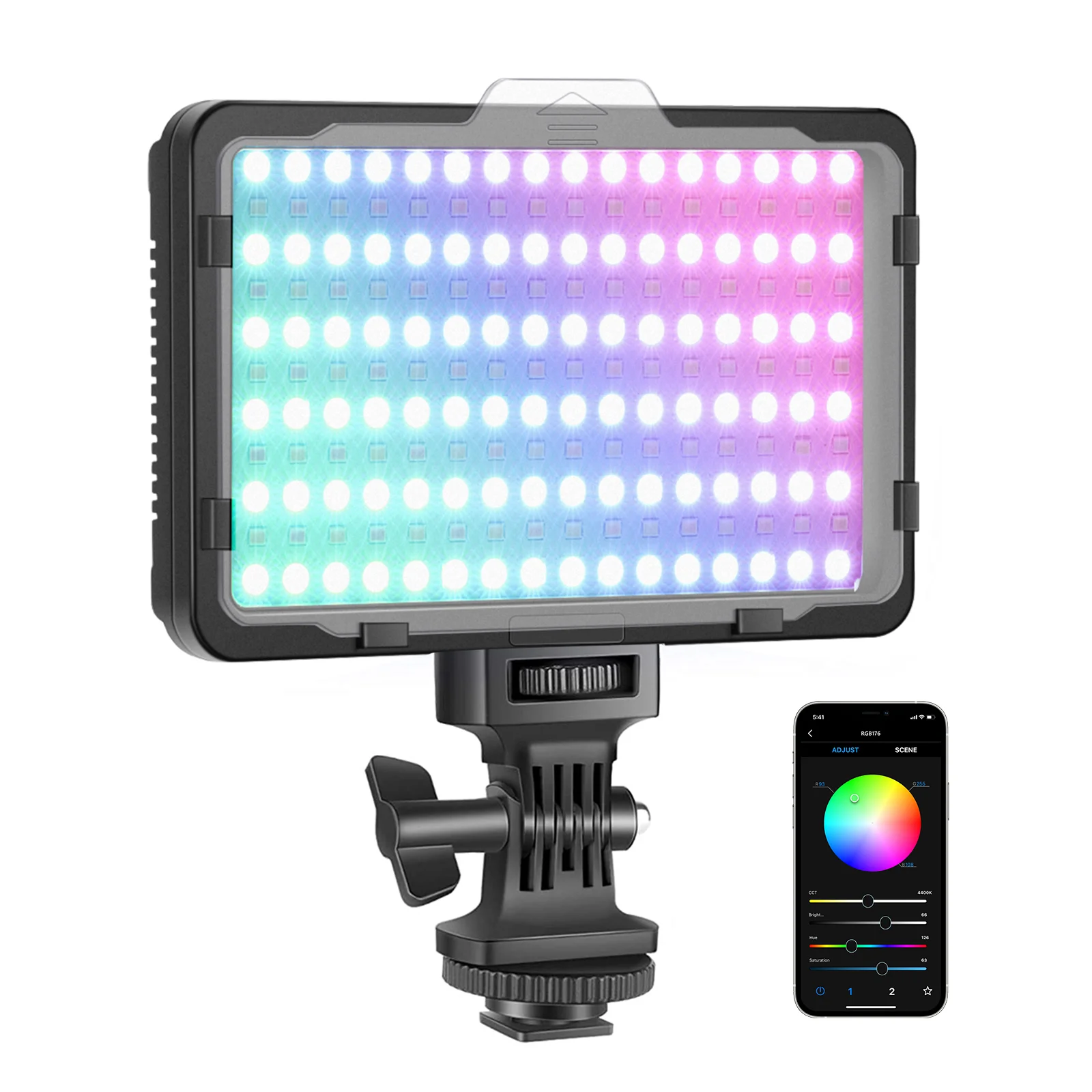Neewer RGB светильник с управлением через приложение, полноцветный светодиодный свет для камеры с регулируемой яркостью для YouTube DSLR камера виде...
Neewer RGB светильник с управлением через приложение, полноцветный светодиодный свет для камеры с регулируемой яркостью для YouTube DSLR камера виде...
