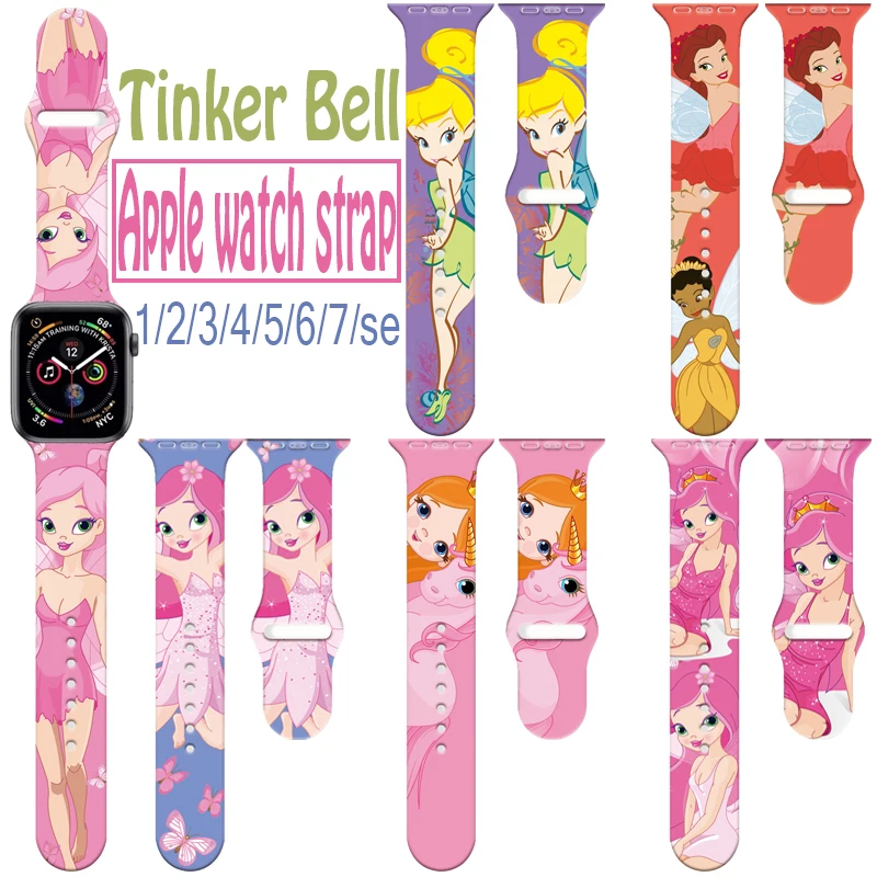 Disney Tinker Bell Princess Strap for Apple Watch Band 44mm 45mm 40mm 41mm 38mm 42mm Watchband Bracelet IWatch Serie 3 4 5 6 7se
Disney Tinker Bell Princess Strap for Apple Watch Band 44mm 45mm 40mm 41mm 38mm 42mm Watchband Bracelet IWatch Serie 3 4 5 6 7se