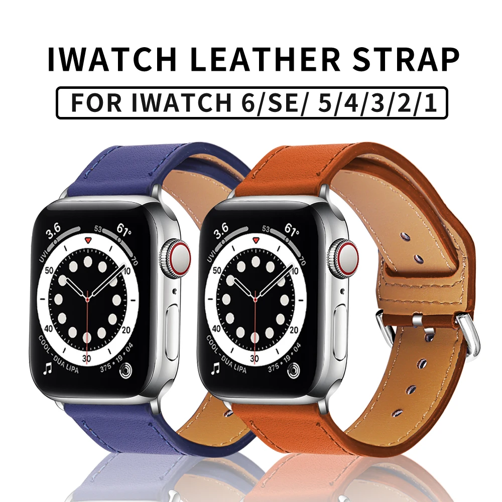 High Quality Genuine Leather Strap for Apple Watch Band for Series 8 7 SE 6 5 4 Bracelet Watchband Accessories Iwatch Bracelet
High Quality Genuine Leather Strap for Apple Watch Band for Series 8 7 SE 6 5 4 Bracelet Watchband Accessories Iwatch Bracelet