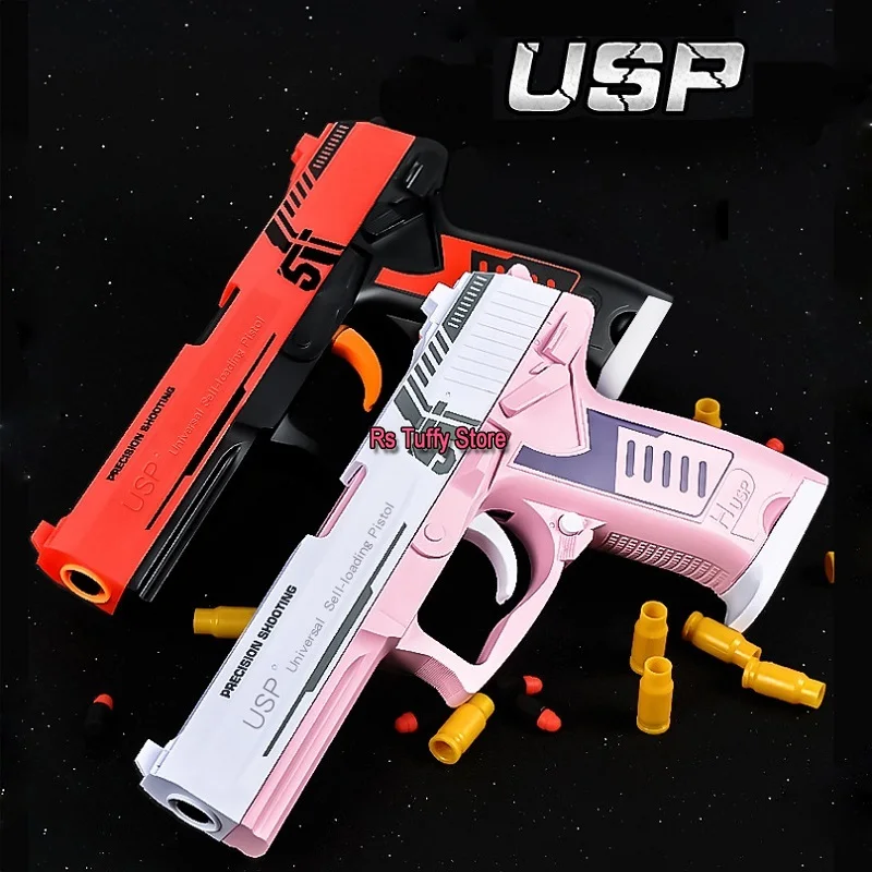 Пистолет для метания снаряда USP Bombing Can Launch EVA Soft Bullet Ручная загрузка Боевые игрушки на открытом воздухе для мальчика Игровая модель пистолета
Пистолет для метания снаряда USP Bombing Can Launch EVA Soft Bullet Ручная загрузка Боевые игрушки на открытом воздухе для мальчика Игровая модель пистолета