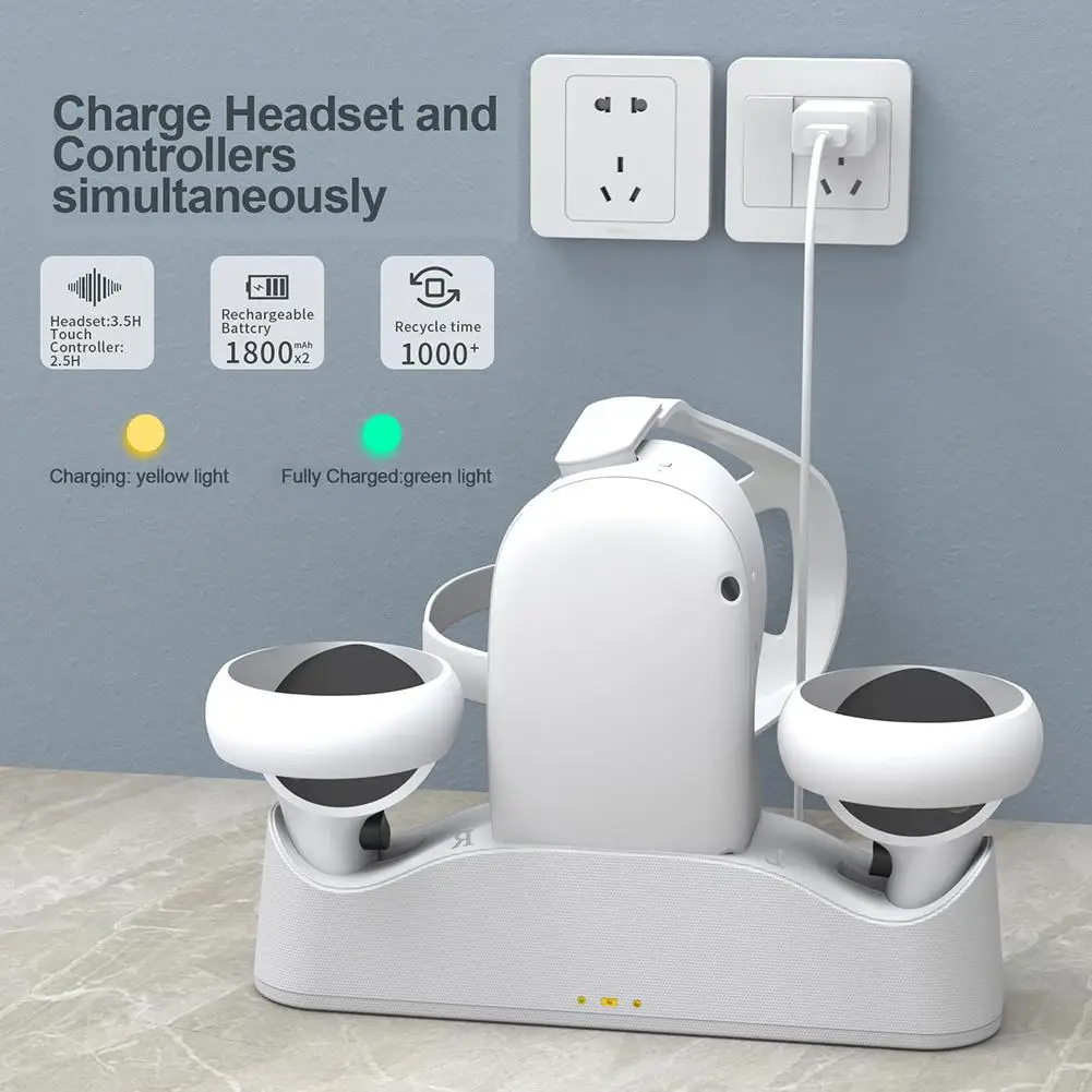 For Oculus Quest 2 Fast Charging Station Dock Holder USB Type-c Magnetic Charger Stand for Oculus Quest 2 VR Headset Controller
For Oculus Quest 2 Fast Charging Station Dock Holder USB Type-c Magnetic Charger Stand for Oculus Quest 2 VR Headset Controller