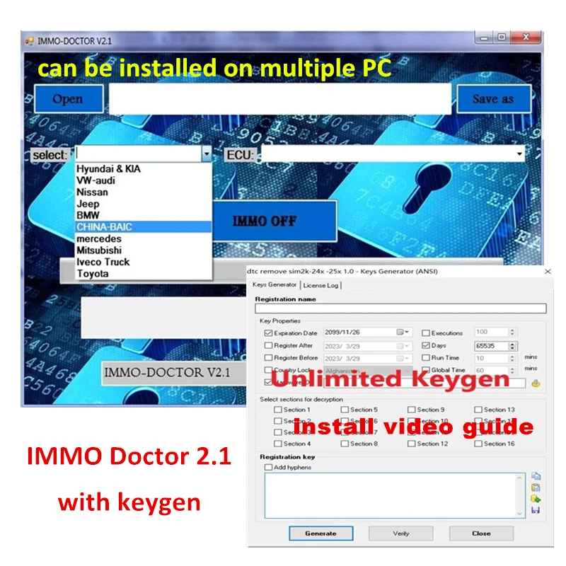 2023 горячая Распродажа IMMO DOCTOR V2.1 с неограниченным генератором ключей, мультибрендовый Immo Off DPF EGR DTC Remover
2023 горячая Распродажа IMMO DOCTOR V2.1 с неограниченным генератором ключей, мультибрендовый Immo Off DPF EGR DTC Remover