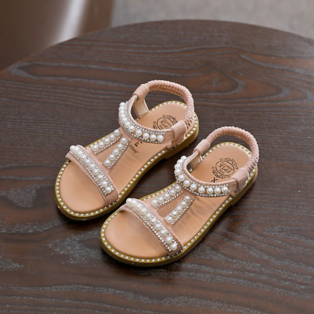 Girls Summer Shoes Style PU Sandal Pearl Baby Shoes Breathable Flat Sandals Shoes for Kids Children - Size 1 (Pink)
Girls Summer Shoes Style PU Sandal Pearl Baby Shoes Breathable Flat Sandals Shoes for Kids Children - Size 1 (Pink)