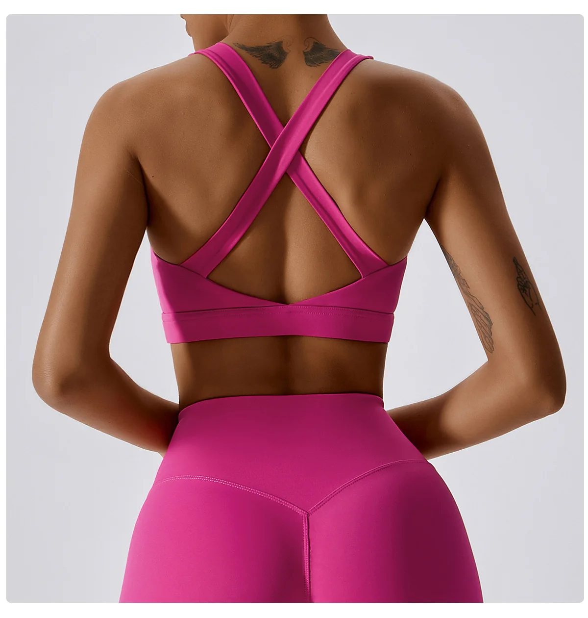 

CUTIES Crisscross Sports Bra Women Shock Proof Gym Fitness Top Athletic Running Workout Underwear 2023 Quick Dry Bralette Tops